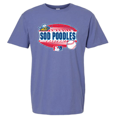 Amarillo Sod Poodles Periwinkle Halbert Game Tee