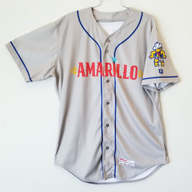 Amarillo Sod Poodles ADULT Grey Sublimated Replica Road Jersey