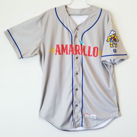Wilson Amarillo Sod Poodles Adult Grey Sublimated Replica Road Jersey 2x