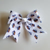 Amarillo Sod Poodles White Sod Poodles Clip-On Bow