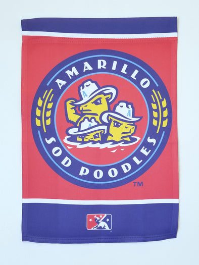 Amarillo Sod Poodles Double-Sided Garden Flag