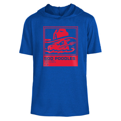 Amarillo Sod Poodles New Era  Royal Game SS Hooded Tee