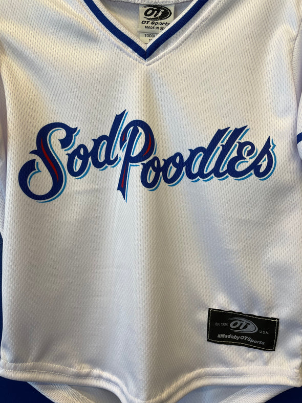 Amarillo Sod Poodles Toddler White Sub Jersey