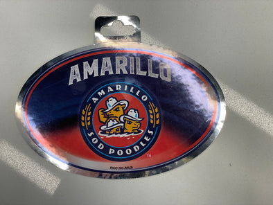 Amarillo Sod Poodles Oval Crest Decal