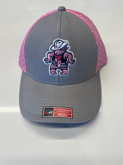 Amarillo Sod Poodle Pink Dots youth draw hat