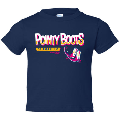 Pointy Boots de Amarillo Navy Infant Juran Tee