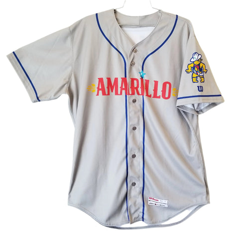 Amarillo Sod Poodles ADULT Grey Sublimated Replica Road Jersey