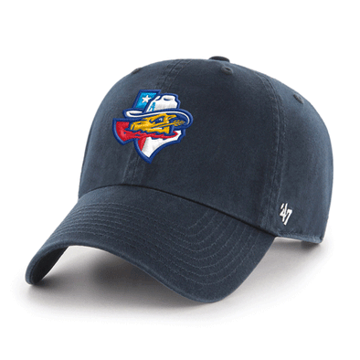 Amarillo Sod Poodles Navy State '47 CLEAN UP Adjustable Hat