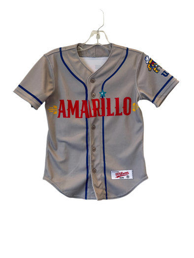 Amarillo Sod Poodles YOUTH Grey Sub Jersey