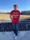 Amarillo Sod Poodles Red Christmas Game Tee
