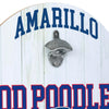 Amarillo Sod Poodles Game Bottle Opener Sign